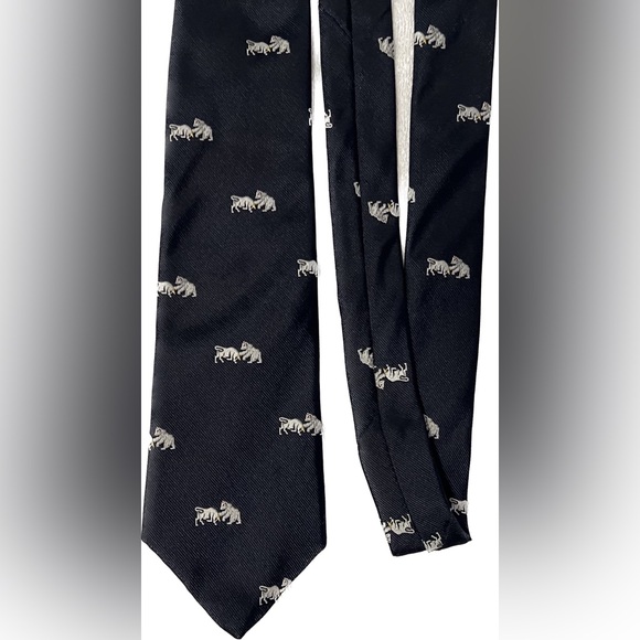 Other - NAVY BULL & BEAR TIE FINANCE BRO GIFT STOCK MARKET WALL STREET